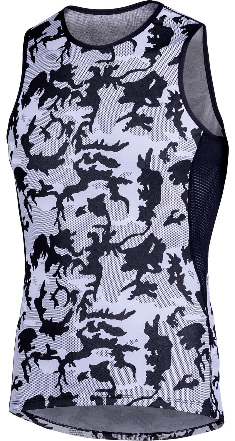 CAMU Tank Cycling Sleeveless Base Layer - Camouflage White/Black/Grey S, M, L, XL, 2XL