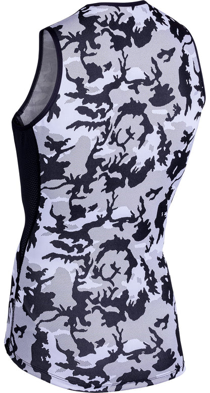 CAMU Tank Cycling Sleeveless Base Layer - Camouflage White/Black/Grey S, M, L, XL, 2XL