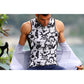 CAMU Tank Cycling Sleeveless Base Layer - Camouflage White/Black/Grey