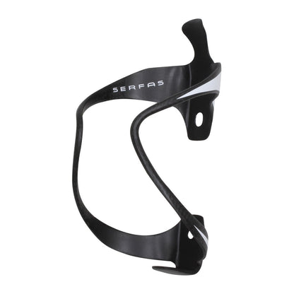 Serfas Tubular Carbon Cage (Black/White)