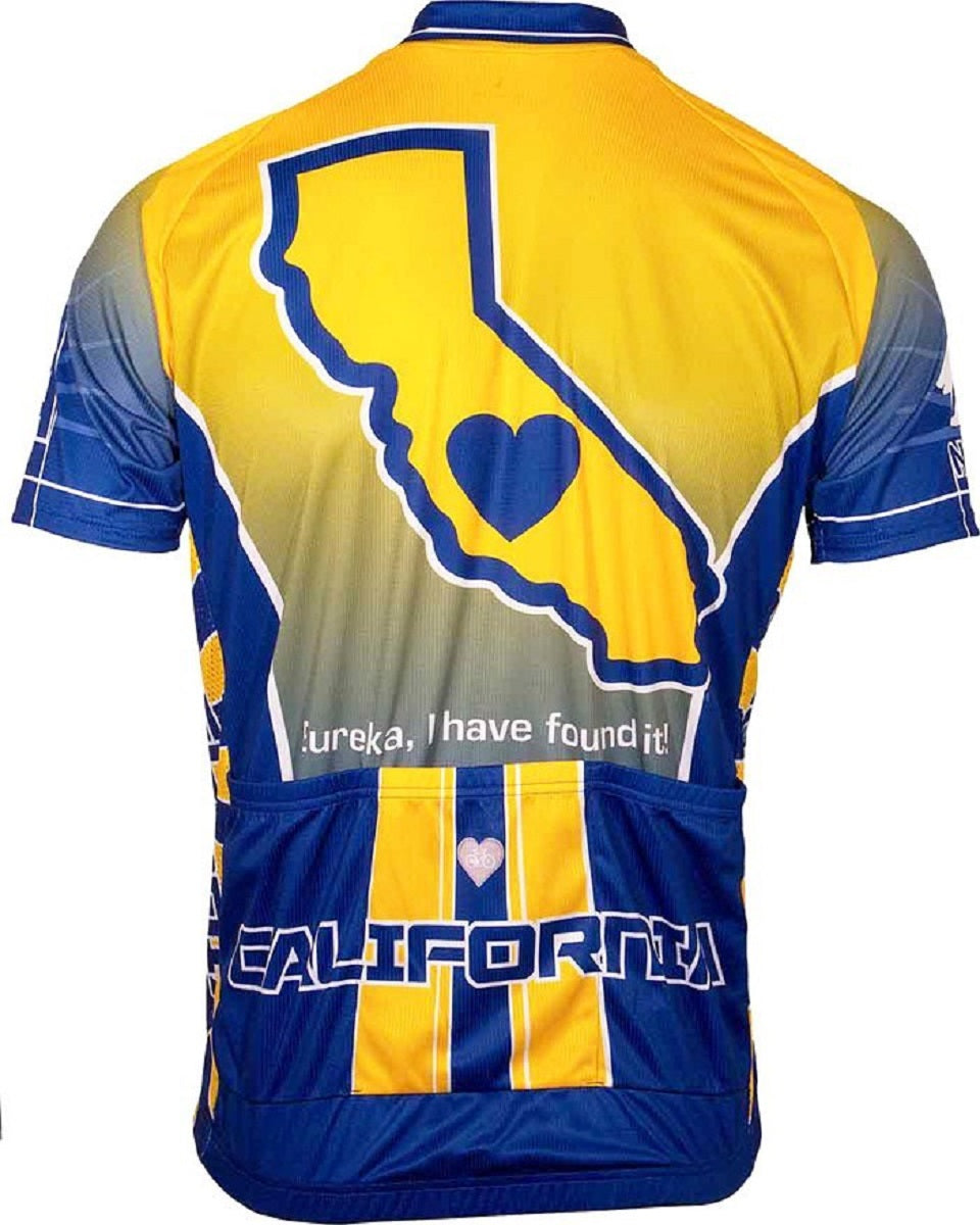 California Men's Cycling Jersey (S, L, XL, 2XL, 3XL)