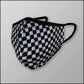 INKnBURN Checker Tweed 3-Layer Face Mask