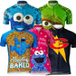 Sesame Street Big Bird & Snuffy Men's Cycling Jersey (2XL, 3XL)