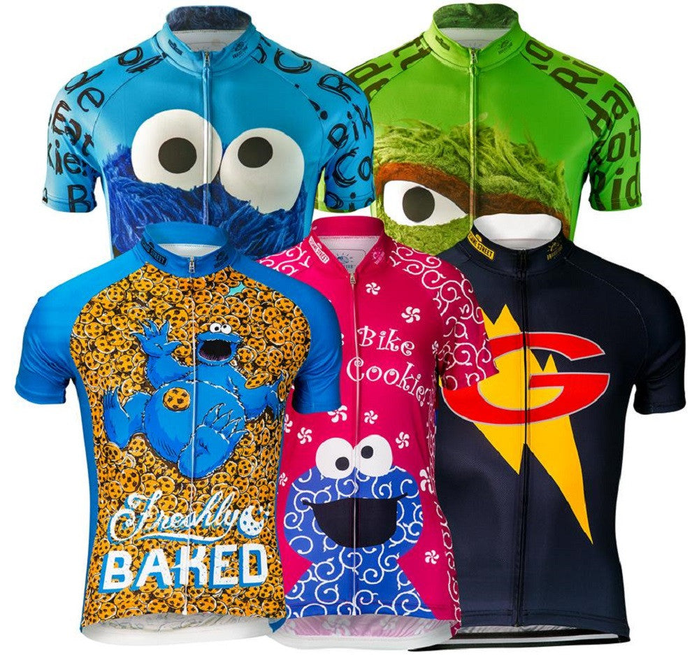 Sesame Street Big Bird & Snuffy Men's Cycling Jersey (2XL, 3XL)