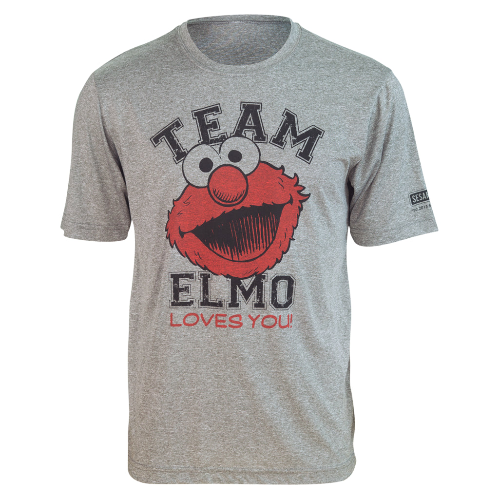 Sesame Street TEAM ELMO "Loves You!" Tech Shirt (S, M, L, XL, 2XL)