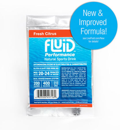 Fluid Performance Natural Sports Drink - 6 Packet Box