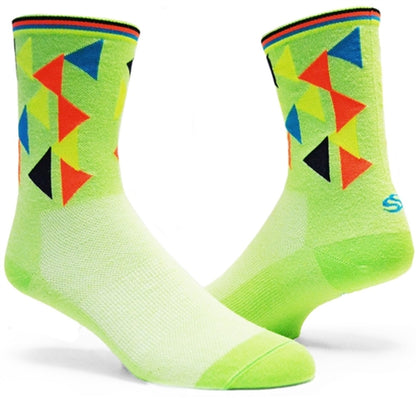 SOS Tru Sole 200 Needle Coolmax Socks - GEO Green 5 Inch