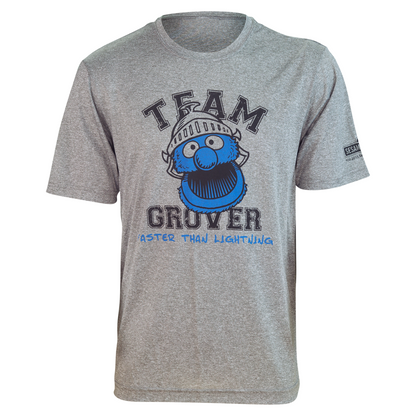 Brainstorm Gear Sesame Street TEAM GROVER "Faster Than Lightning!" Tech Shirt