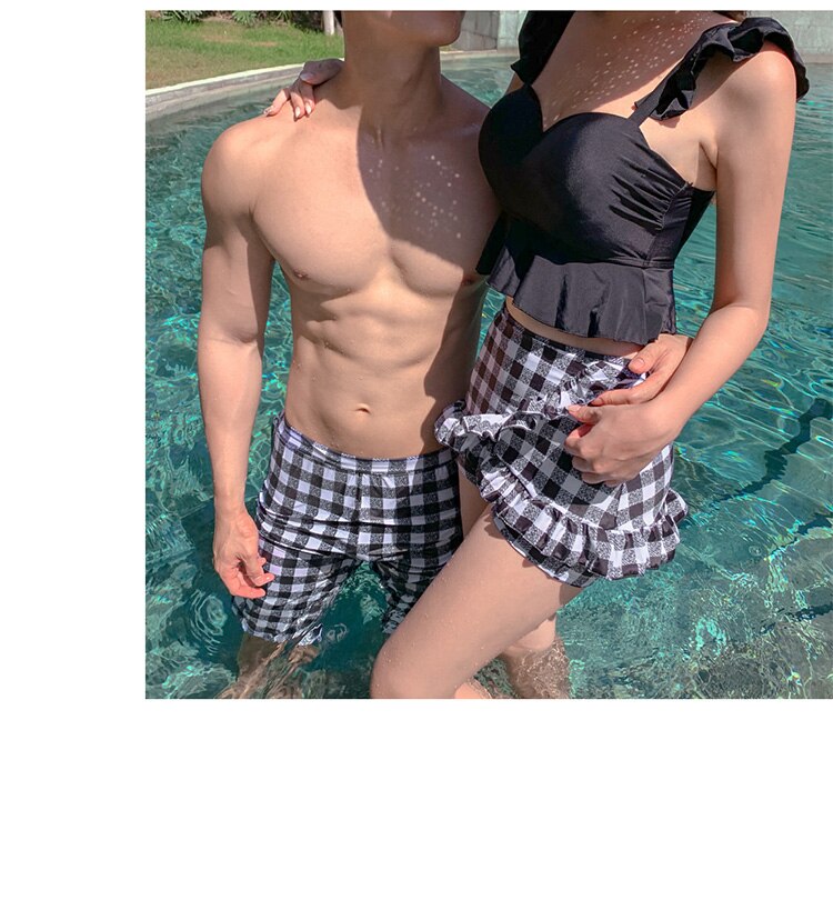 Male Female Matching Couple's Swimsuits