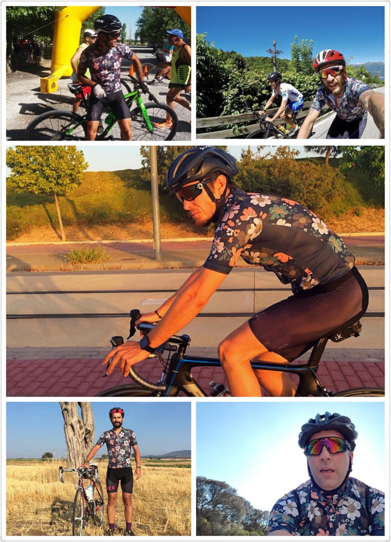 Take Time to Smell The Flowers Men's Cycling Jersey