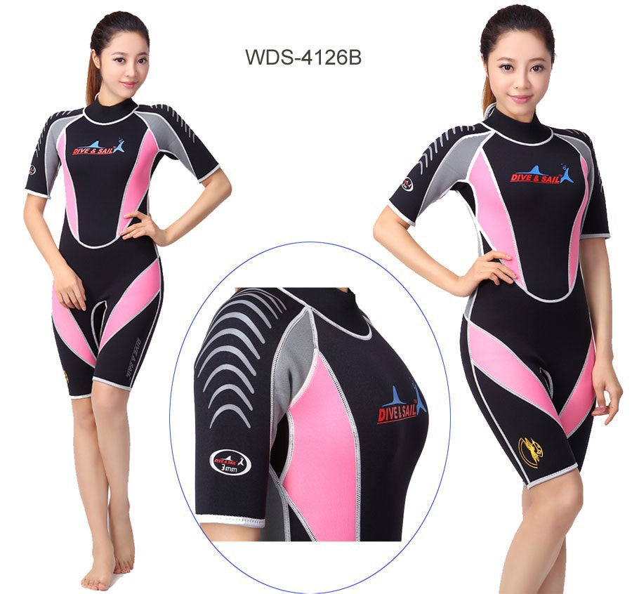 Men's and Women's 3 Reactor 3 mm Back Zip Neoprene Shorty Triathlon Wetsuit