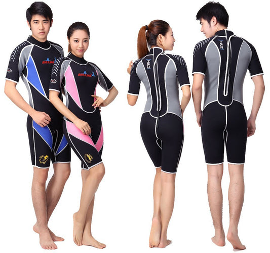 Men's and Women's 3 Reactor 3 mm Back Zip Neoprene Shorty Triathlon Wetsuit