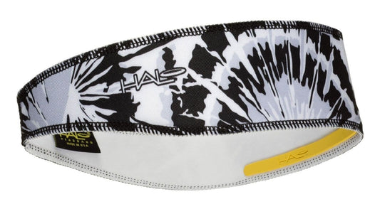 Halo II Headband - pullover style (Black Tie Dye)