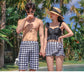 Male Female Matching Couple's Swimsuits