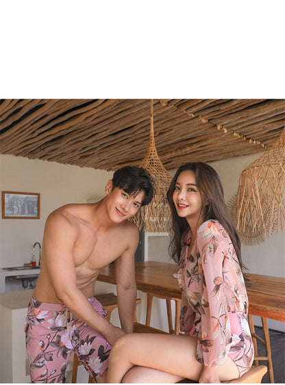 Matching Couple Men's & Women's Swimsuits