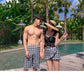 Male Female Matching Couple's Swimsuits
