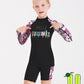 Girls Two Piece Long Sleeve Rash Guard Set