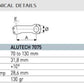 ITM Alutech 7075 Stem (White) 90 mm