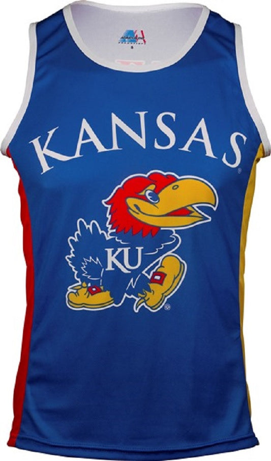 Kansas University Jayhawks Men's RUN/TRI Singlet (XS, S, L, XL, 2XL, 3XL)