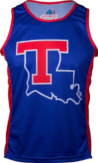 Louisiana Tech Bulldogs Men's RUN/TRI Singlet (XS, S, L)