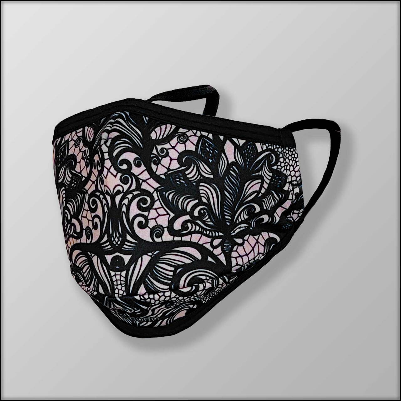 INKnBURN Lace 3-Layer Face Mask