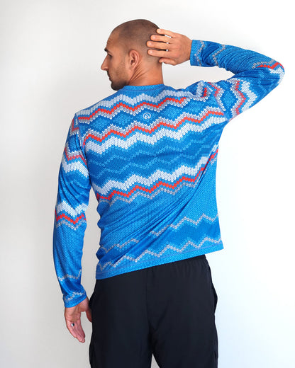 INKnBURN Men's Fast Cookie Long Sleeve Tech Shirt, Large
