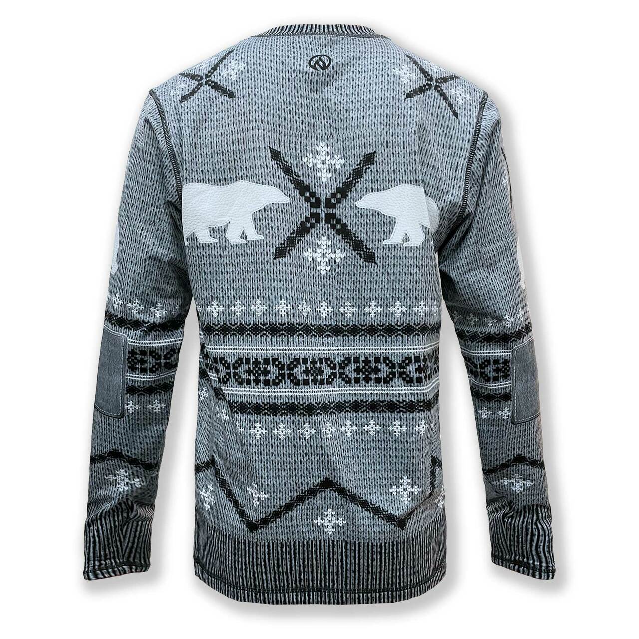 INKnBURN Men's Polar Bear Pullover with Thumbholes (M, L)
