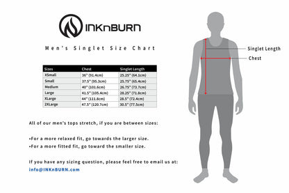 INKnBURN Men's Oni Singlet (M, L)