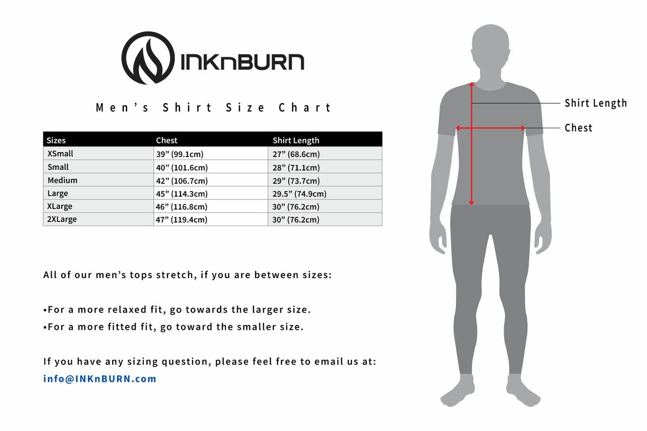 INKnBURN Men's Dimensional Tech Shirt (S, M, XL)