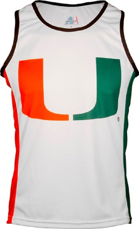NCAA Men's Miami Hurricanes RUN/TRI Singlet (X-Small)