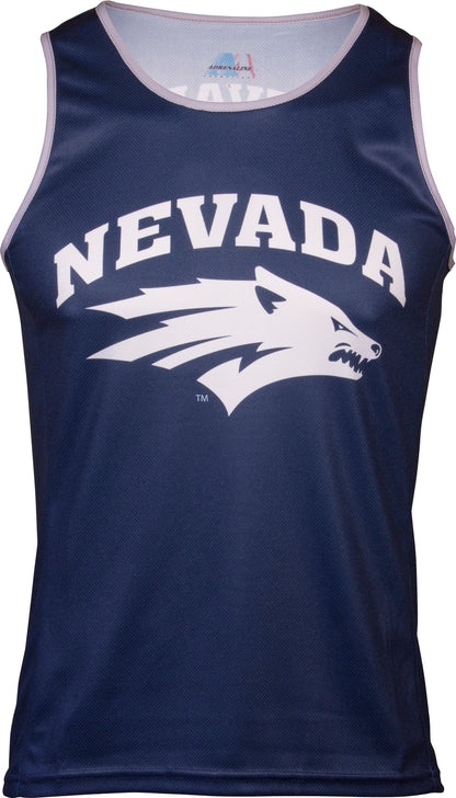 Nevada Wolfpack Men's RUN/TRI SInglet (XS, S, M, XL, 2XL, 3XL)