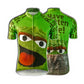 Sesame Street Oscar The Grouch Men's Cycling Jersey (S, 3XL)
