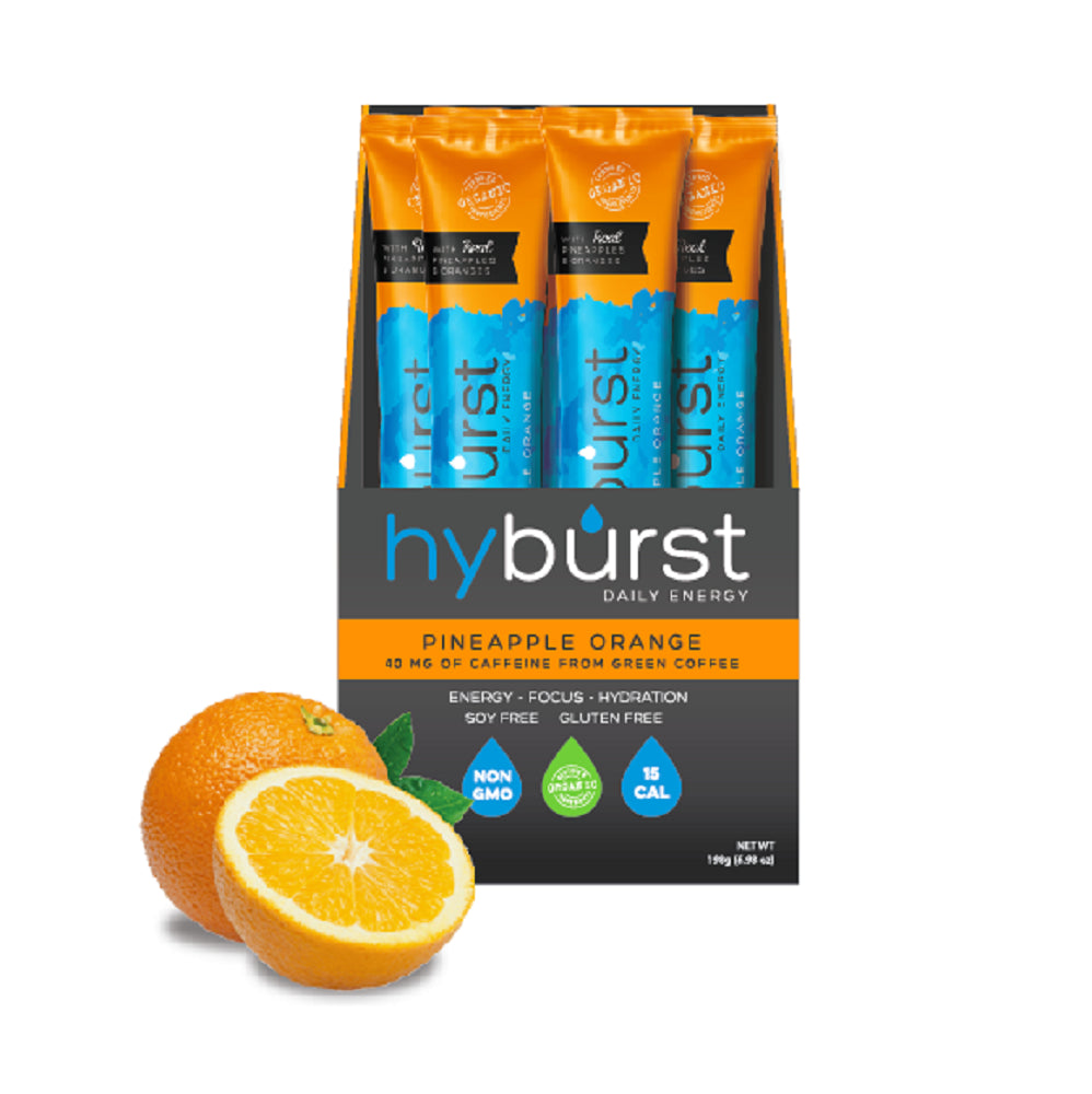 hyburst - Pineapple Orange natural electrolyte drink mix (Box of 30 packets)