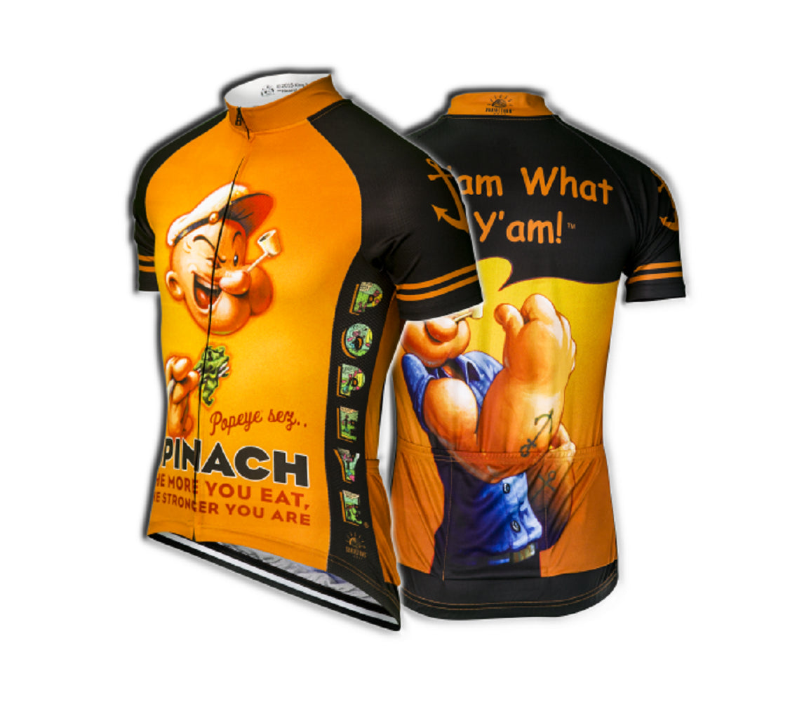 Popeye I Y'am What I Y'am Men's Cycling Jersey (S, M)