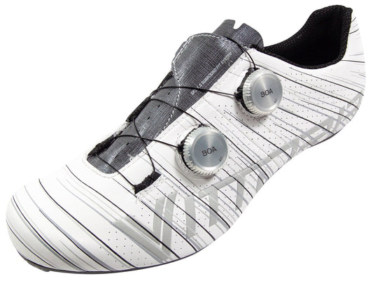 Vittoria Revolve Road Cycling Shoes - Silk White/Grey (FCT Carbon Sole)