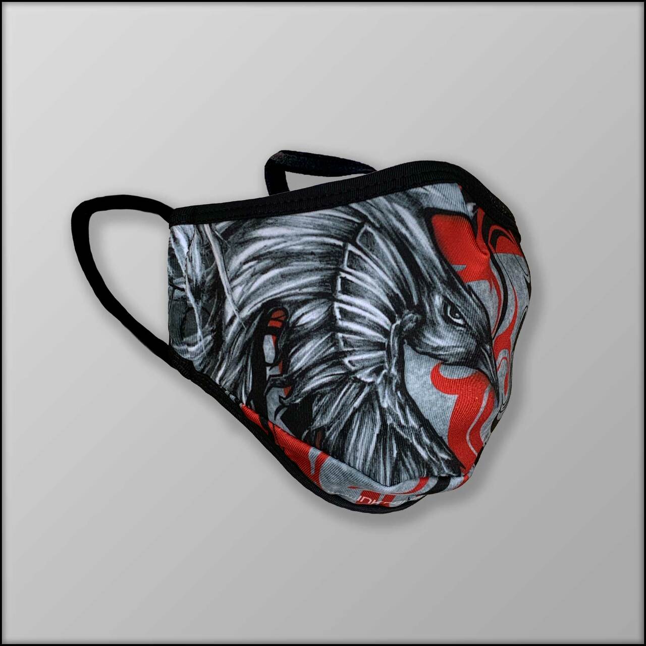 INKnBURN Raven 3-Layer Face Mask