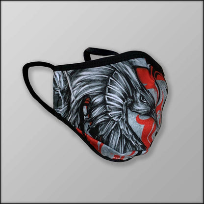 INKnBURN Raven 3-Layer Face Mask