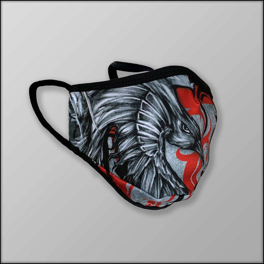 INKnBURN Raven 3-Layer Face Mask