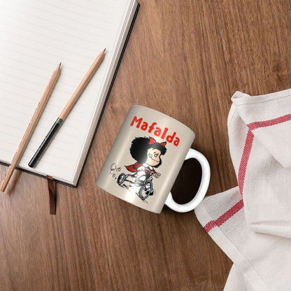 Mafalda Rides a Bike Coffee Mug