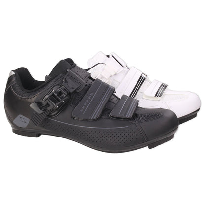Serfas Men’s Leadout Buckle Road Cycling Shoes (White) (SMR-501W) 41, 48
