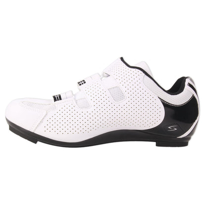 Serfas Men’s Leadout Buckle Road Cycling Shoes (White) (SMR-501W) 41, 48