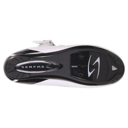 Serfas Men’s Leadout Buckle Road Cycling Shoes (White) (SMR-501W) 41, 48