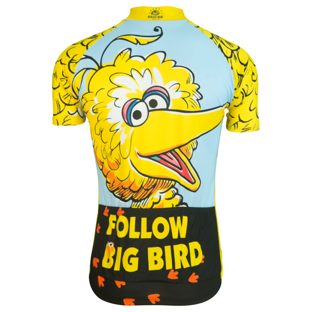 Sesame Street Big Bird & Snuffy Men's Cycling Jersey (2XL, 3XL)