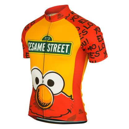 Sesame Street Elmo Men's Cycling Jersey (S, 3XL)