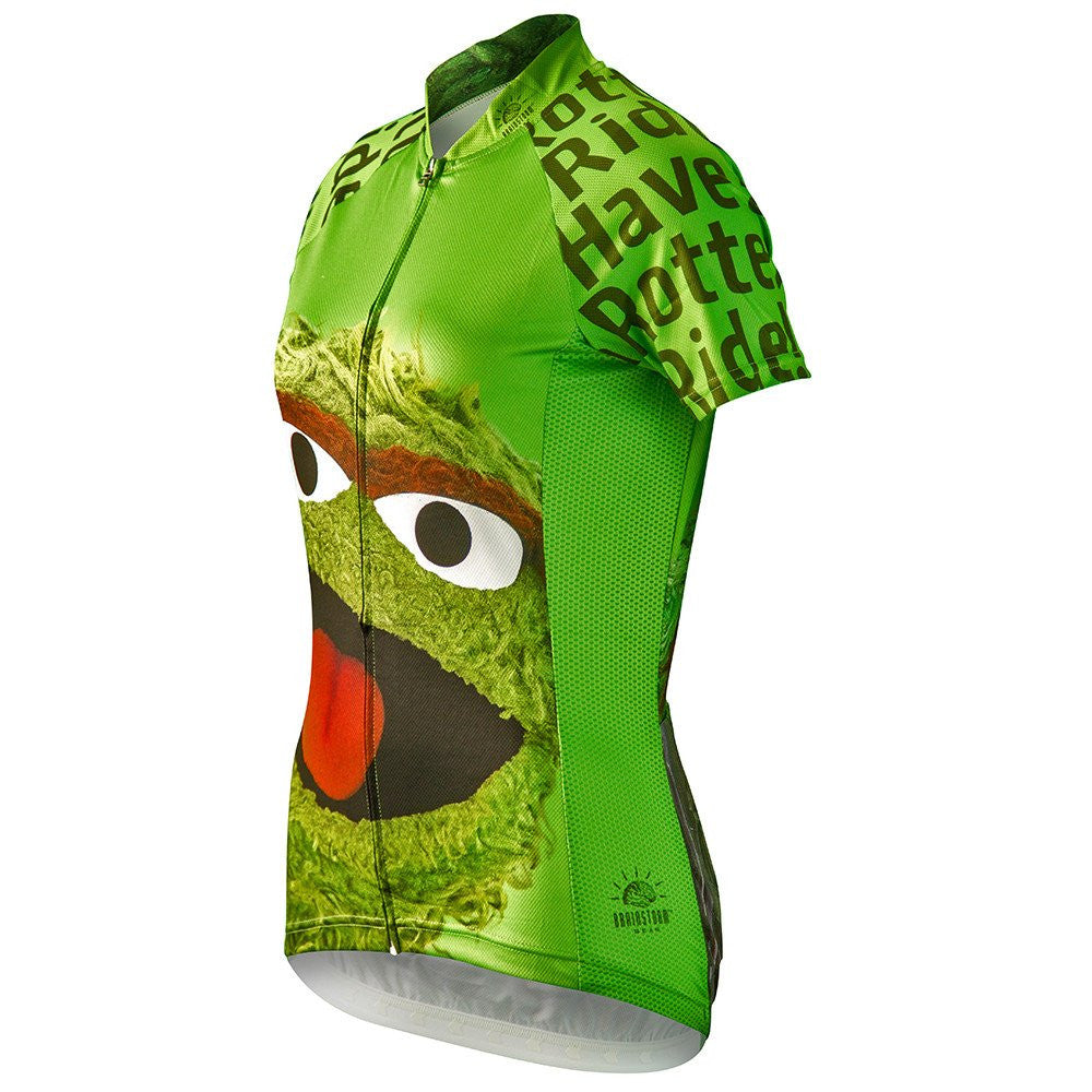 Sesame Street Oscar The Grouch Women's Cycling Jersey (M, L, XL, 2XL)