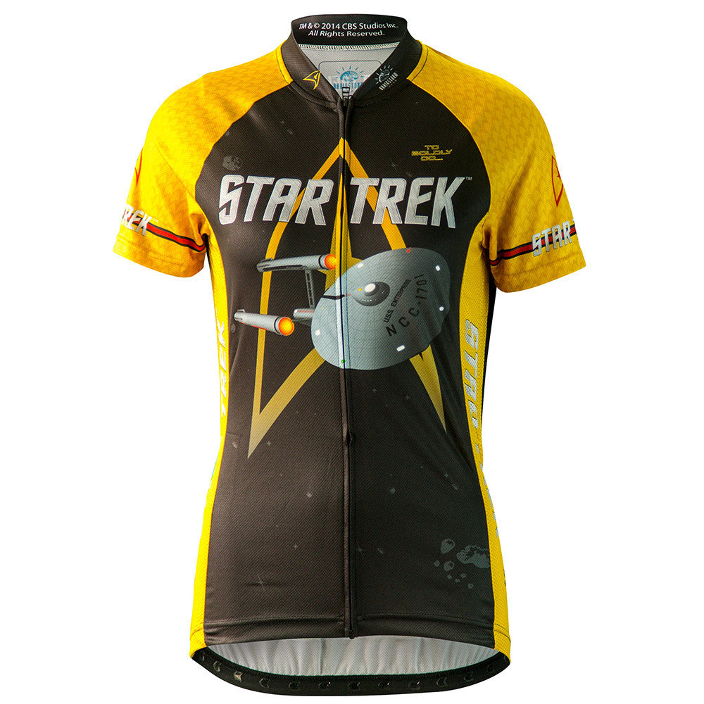 Star Trek Command Gold Women's Cycling Jersey (S, M, L, XL, 2XL)