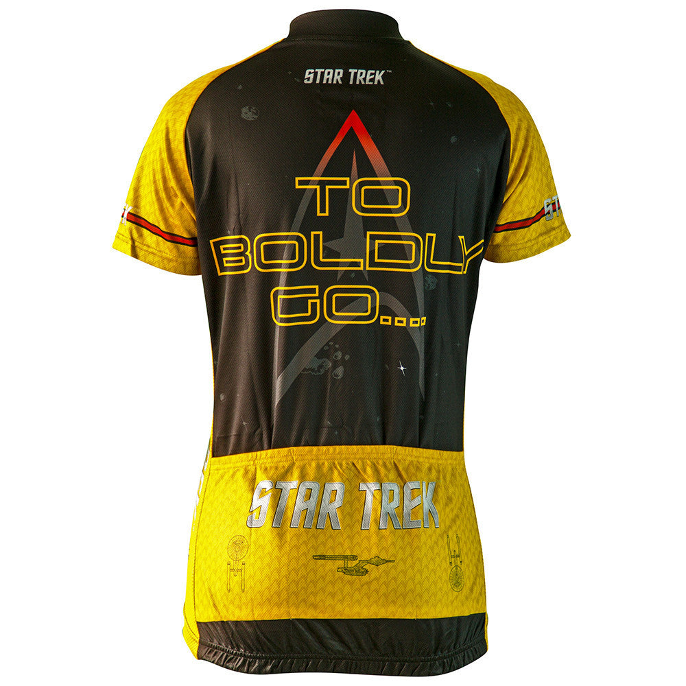 Star Trek Command Gold Women's Cycling Jersey (S, M, L, XL, 2XL)