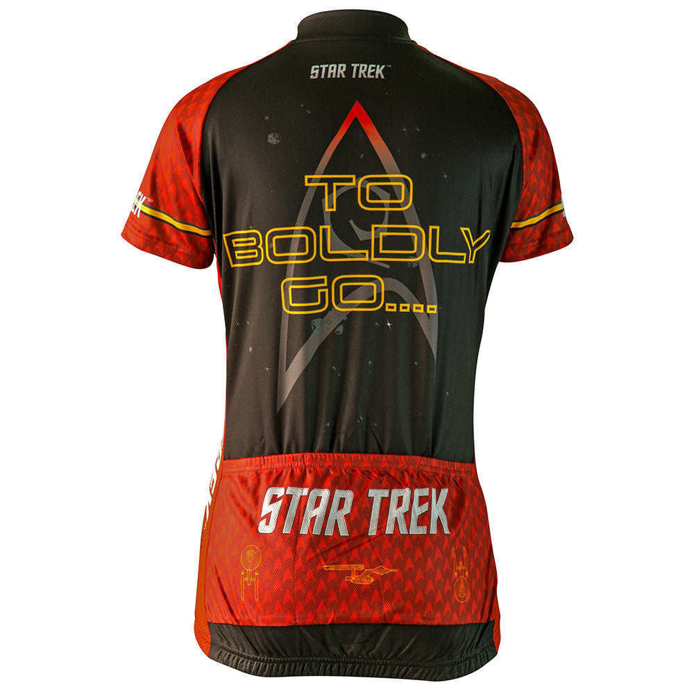 Star Trek Women's Engineering Red Cycling Jersey (S, M, L, XL)