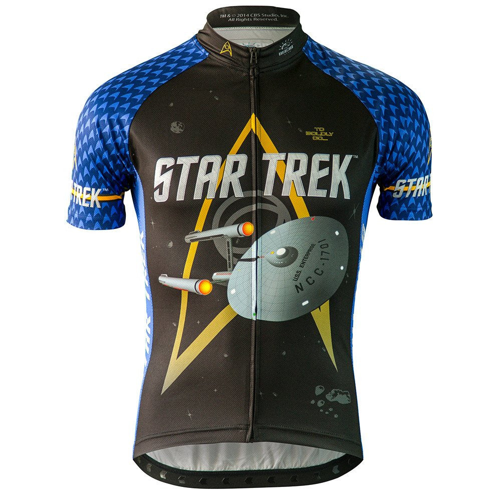 Star Trek Science Blue Men's Cycling Jersey (Small)