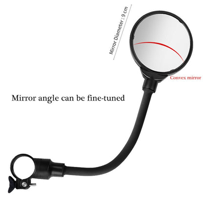 Bike Handlebar Rear View Mirror with Long Neck 360 Degree (1 Mirror)